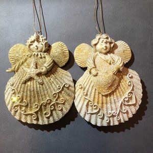 💥glittery seashell angel ornaments💥